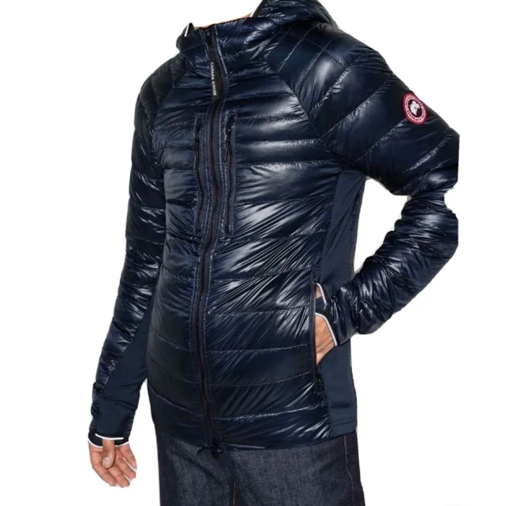 CANADA GOOSE MEN'S HYBRIDGE LITE TECH DOWN HOODY ATLANTIC NAVY NEW XS